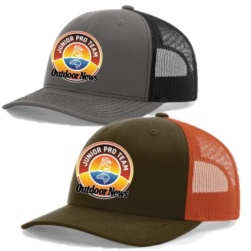 Go back to school in style with an Outdoor News JPT logo cap. Members get a discount when you shop online at https://jrproteam.com/swag/
